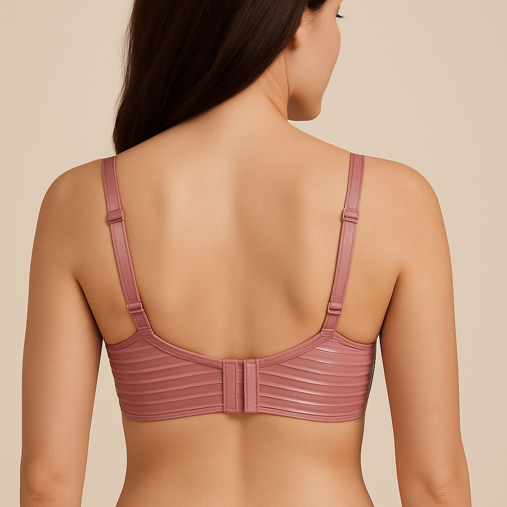 ROSHA Nude Striped Bra