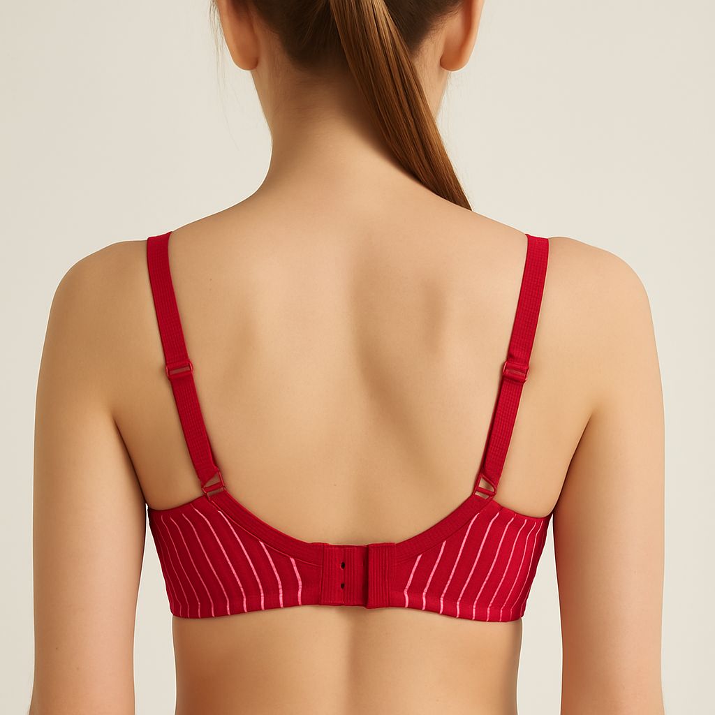 ROSHA Nude Striped Bra