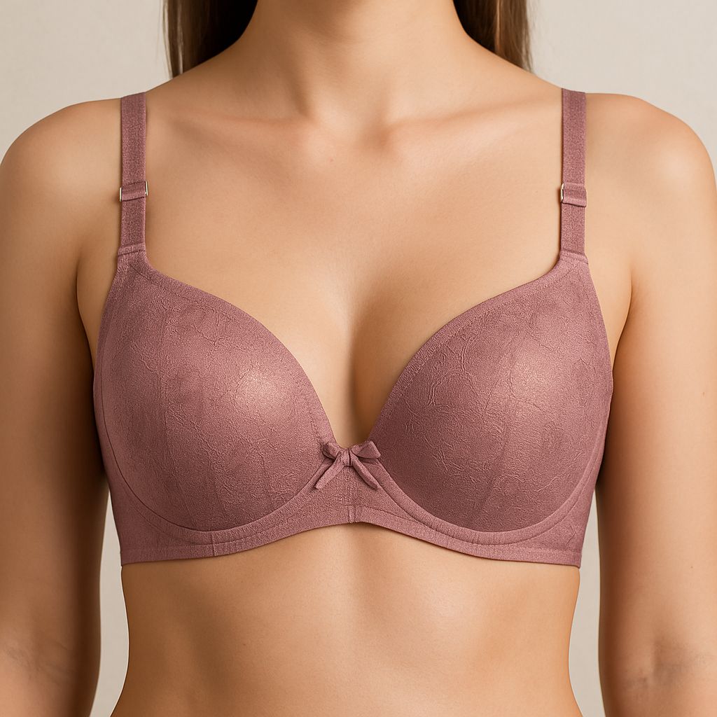 ROSHA Mauve Textured Bra