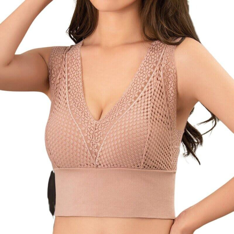 sports chest lace bra