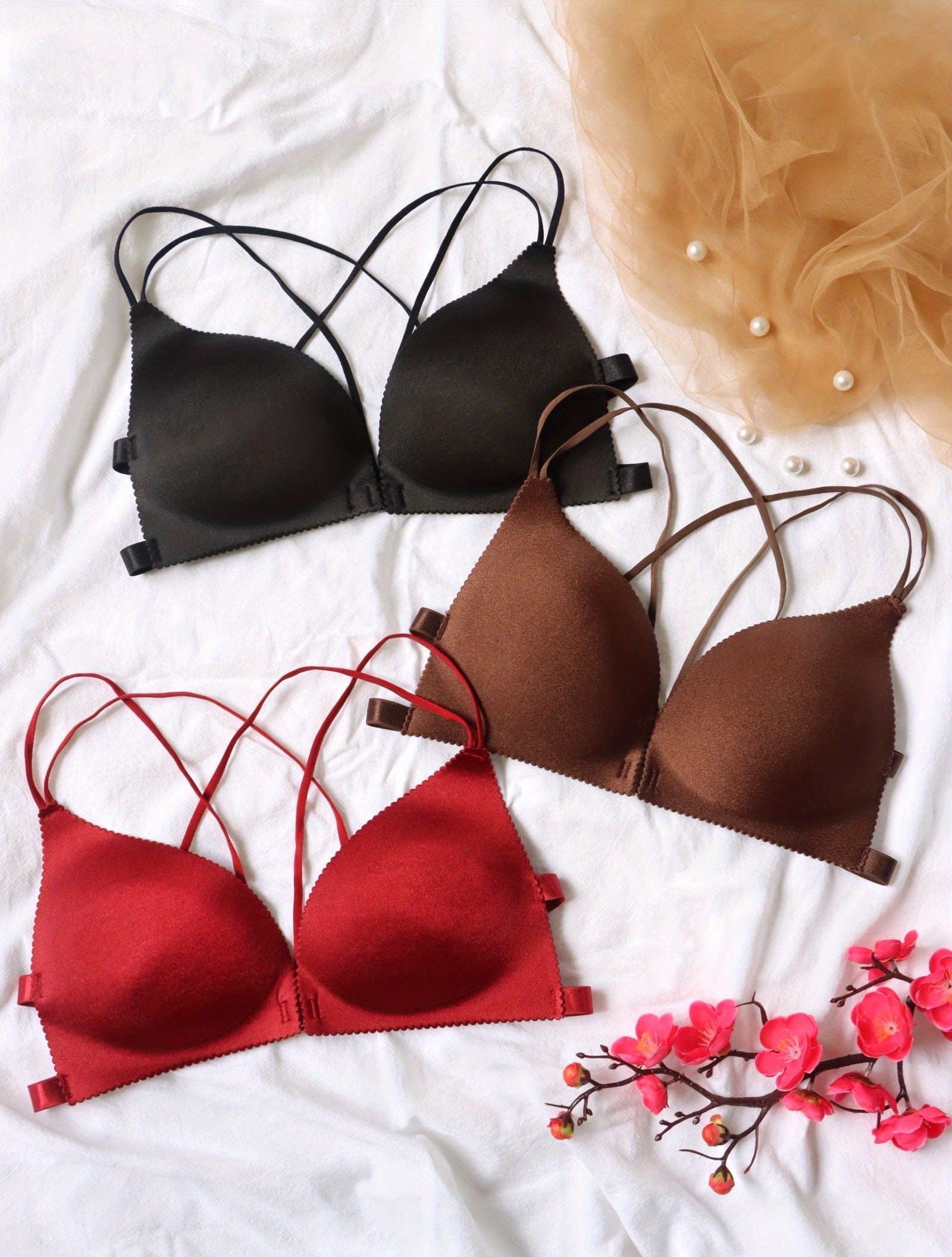 Front Closure Lace Bra