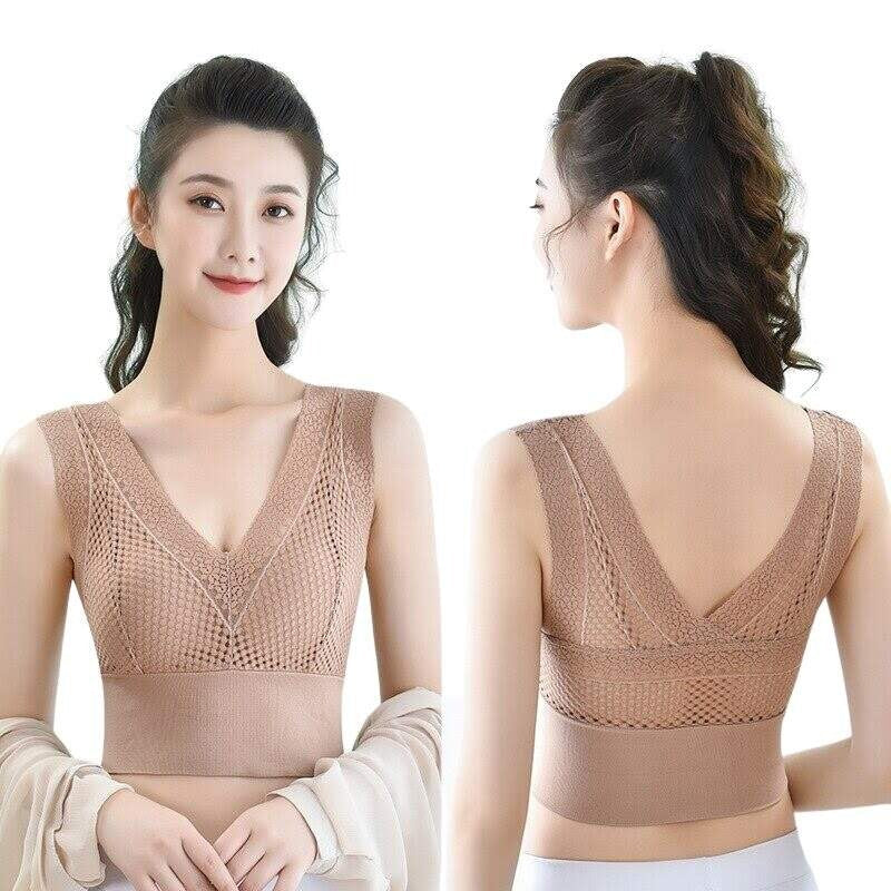 sports chest lace bra