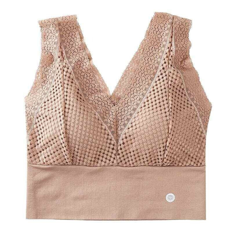sports chest lace bra