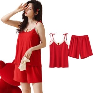 Night Laces Shorts Set